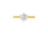 Brilliant Cut Diamond Engagement Ring in 18ct Yellow Gold