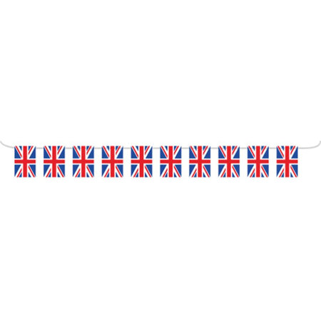 British union jack pennant banner 5m plastic
