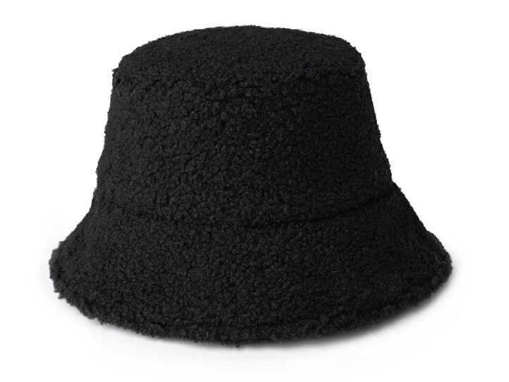 Britts Knits Apres Reversible Sherpa Bucket Hat Black Unisex