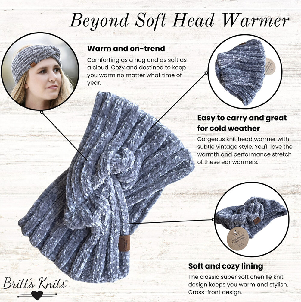 Britt's Knits Chenille Soft Headwarmer