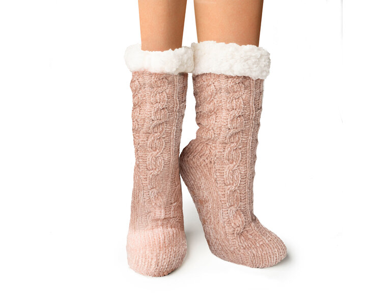 Britts Knits Class Soft chenille socks nonslip warm slipper