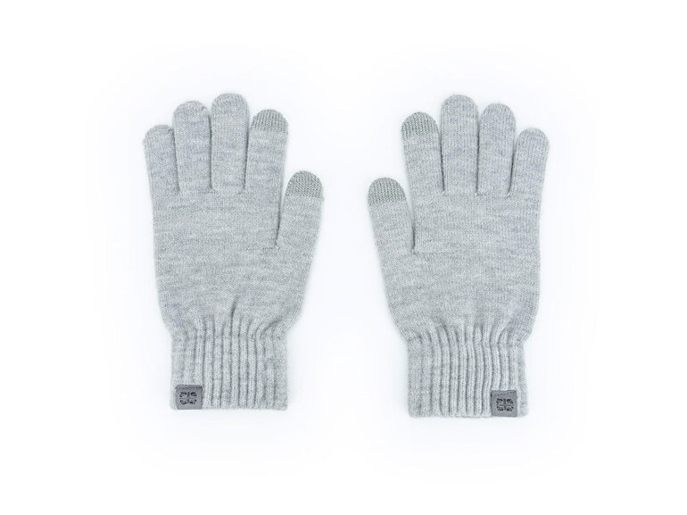 Britts Knits Craftsman Mens Gloves Grey winter touch screen