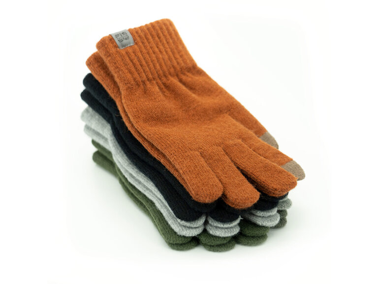 Britts Knits Craftsman Mens Gloves Rust touchscreen winter