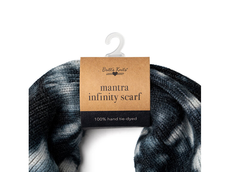 Britts Knits Mantra Infinity Scarf Tie Dye Green
