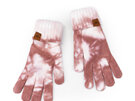 Britts Knits Mantra Tie Dye Knit Gloves Blush ladies warm winter