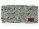 Britts Knits Plush Lined Cable Knit Head Warmer Grey