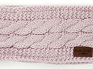 Britts Knits Plush Lines Cable Knit Head Warmer Blush Pink