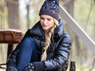 Britts Knits Snow Leopard Knit Gloves Tan womens ladies warm winter