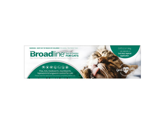 BROADLINE Spot-On Solution for Cats 2.5-7.4 kg - single pack