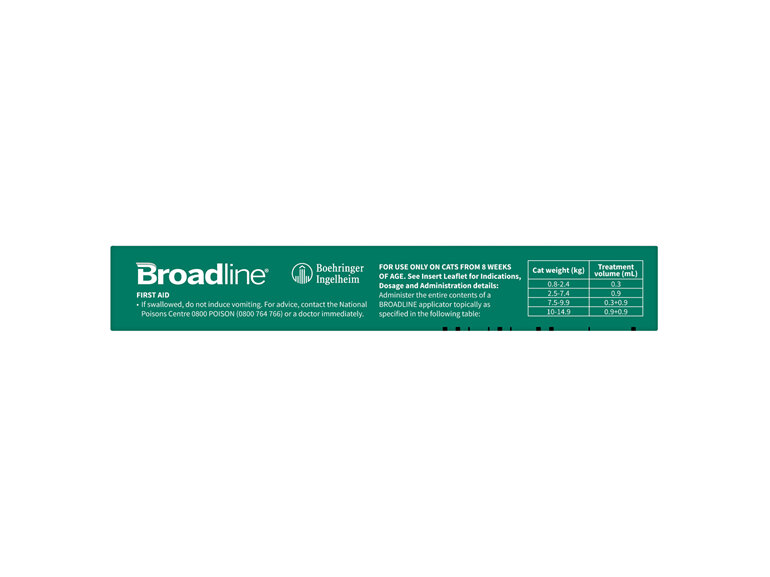 BROADLINE Spot-On Solution for Cats 2.5-7.4 kg - triple pack