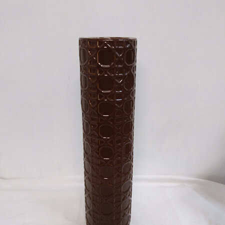 Brown Ceramic Cylinder CO706