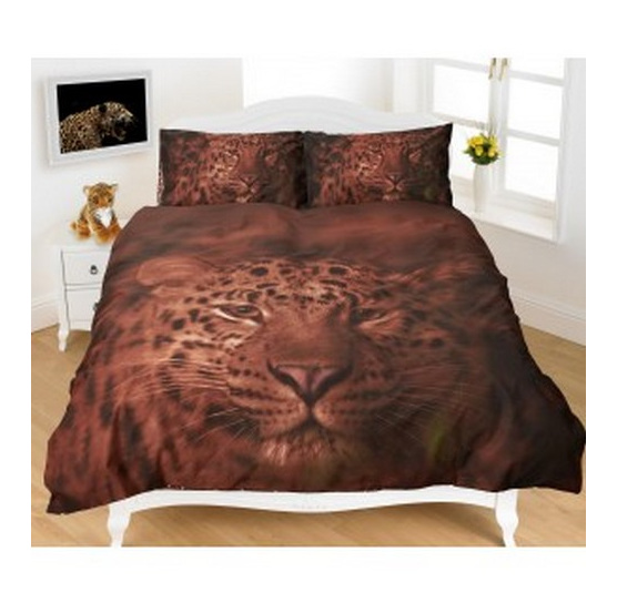 Brown Leopard Duvet Cover Set Little Bugs