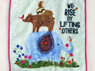 btwl081 washcloth flannel facecloth natural life we rise by lifting others