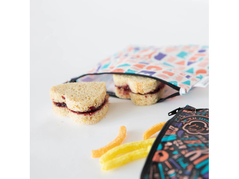 Bumkins Large Snack Bag 2 Pack Channel & Elements of Kindness baby toddler food