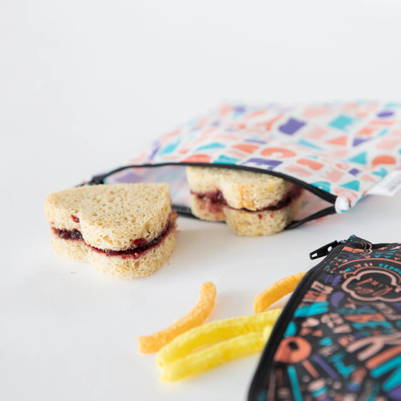 Bumkins Large Snack Bag 2 Pack Channel & Elements of Kindness baby toddler food