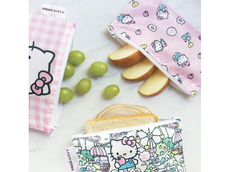 Bumkins Reusable Snack Bag 3 Pack - Hello Kitty