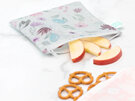 Bumkins Reusable Snack Bag, Large 2-Pack: Floral & Lace