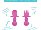 Bumkins Silicone Chewtensils - Pale Pink