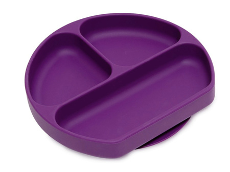 Bumkins Silicone Grip Dish Purple