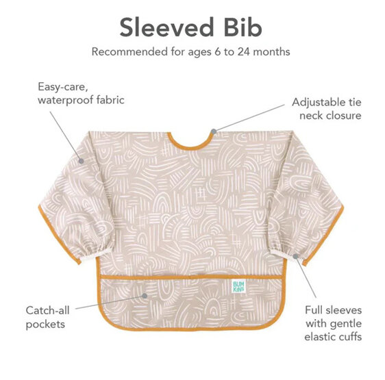Bumkins Sleeved Bib - Boho Wander baby toddler
