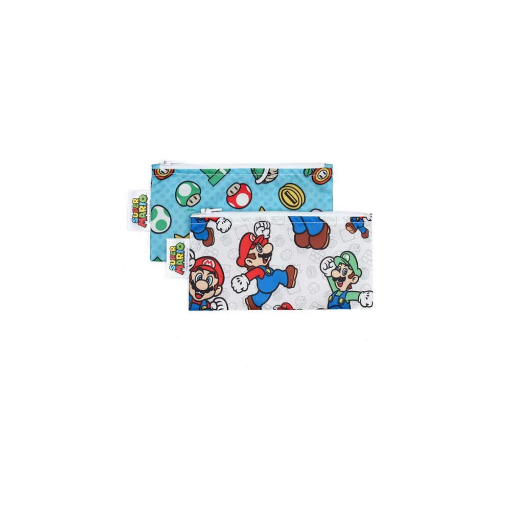 Bumkins Small Snack Bag Nintendo Mario 2 Pack