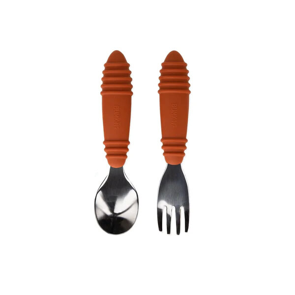Bumkins Spoon and Fork Clay