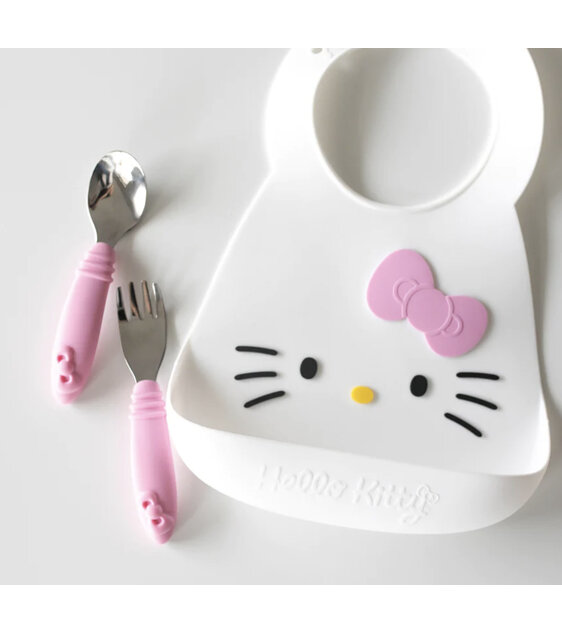 Bumkins Spoon and Fork Hello Kitty Sanrio