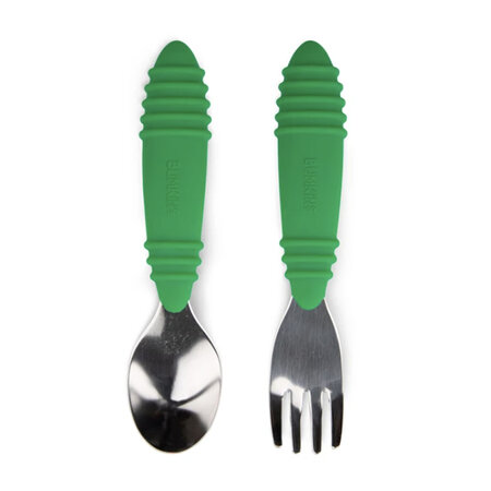 Bumkins Spoon and Fork Sage