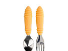 Bumkins Spoon and Fork Tangerine