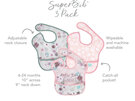 Bumkins Superbib 3 Pack Floral & Lace baby feeding