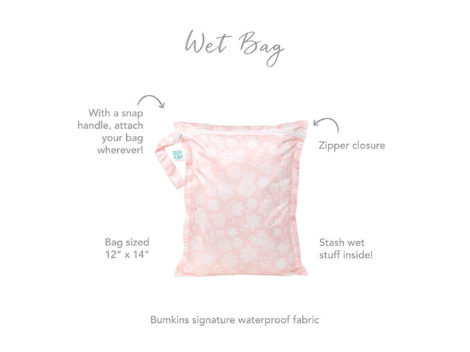 Bumkins Wet Bag Lace nappy baby
