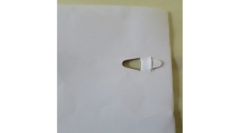 Bump paper fastener