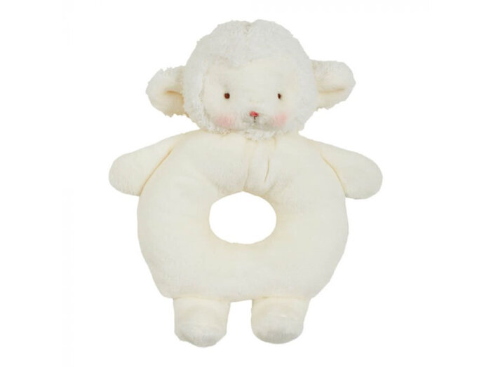 Bunnies By The Bay Ring Rattle Kiddo Lamb baby