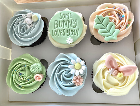 Bunny Love cupcakes