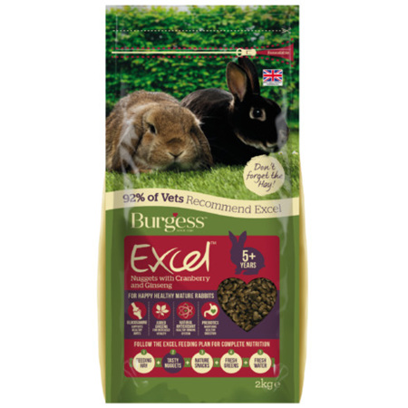 Burgess Excel - Mature Rabbit Nuggets with Cranberry & Ginseng
