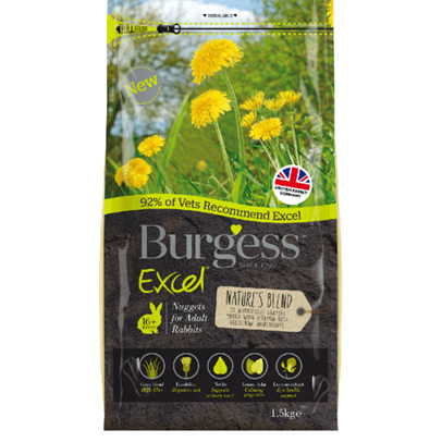 Burgess Excel Rabbit Natures Blend Nuggets 1.5kg