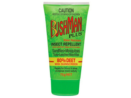 Bushman Plus Dry Gel 80% Deet with Sunscreen 75g