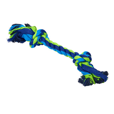 BUSTER Colour Dental Rope Dog Toy Blue/Lime