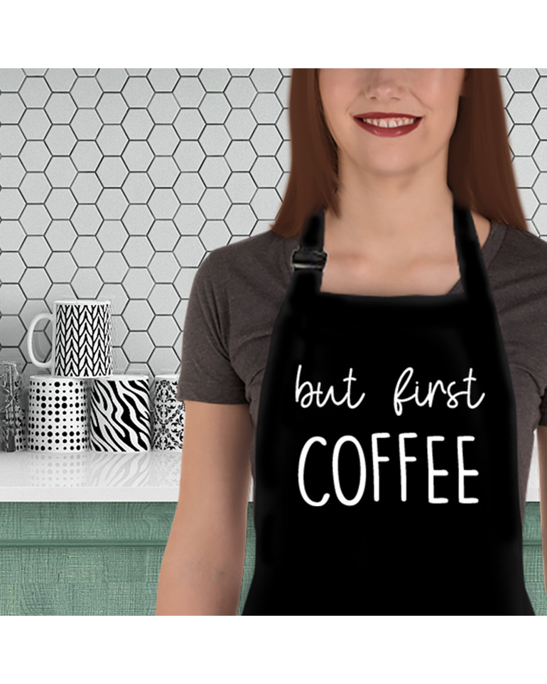 but first coffee apron