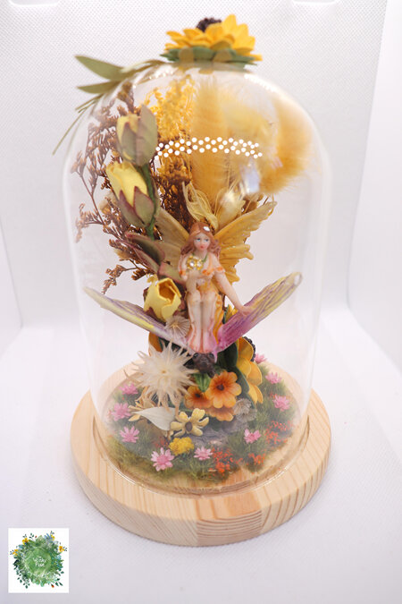 Butterfly Faery Dome - Yellow
