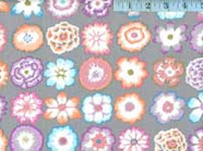 Button Flowers Grey