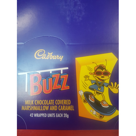 Cadbury Buzz bar wrapped - 42 bars, 20 g each