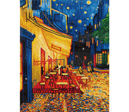 Cafe at Night (Van Gogh) - Diamond Dotz - Intermediate Kit