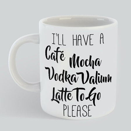 Cafe Moccha Valium Mug