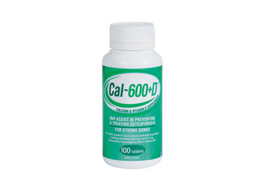 CAL 600 + D TAB 100 (CALCIUM + VIT D)