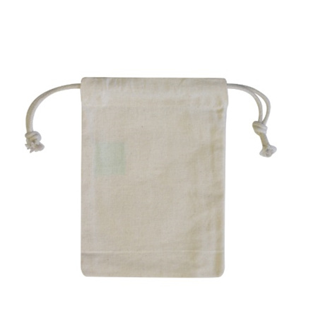 Calico Cotton Drawstring Bag (Small)