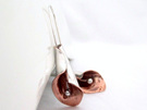 Calla Lily Earrings Sterling Silver and Copper Julia Banks Jewellery