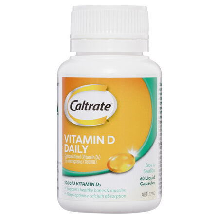Caltrate Vitamin D Daily 60 Liquid Capsules