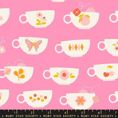 Camellia-Tea Cups-Flamingo