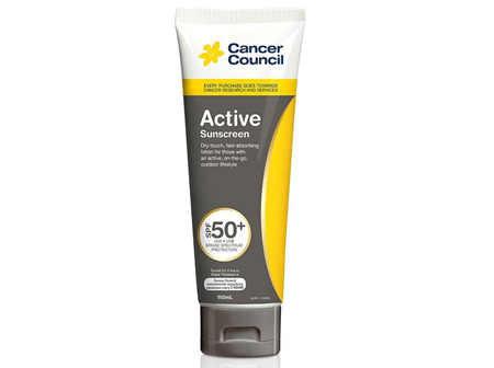 CANCER COUNCIL ACTIVE SPF50+ 110ML TUBE